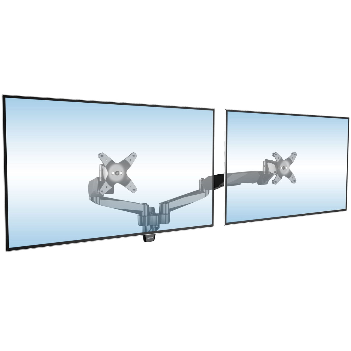 Monitor Mount - CLiX Series Full Motion Dual Monitor Wall Mount with Gas Spring Arms - Mount-It! -