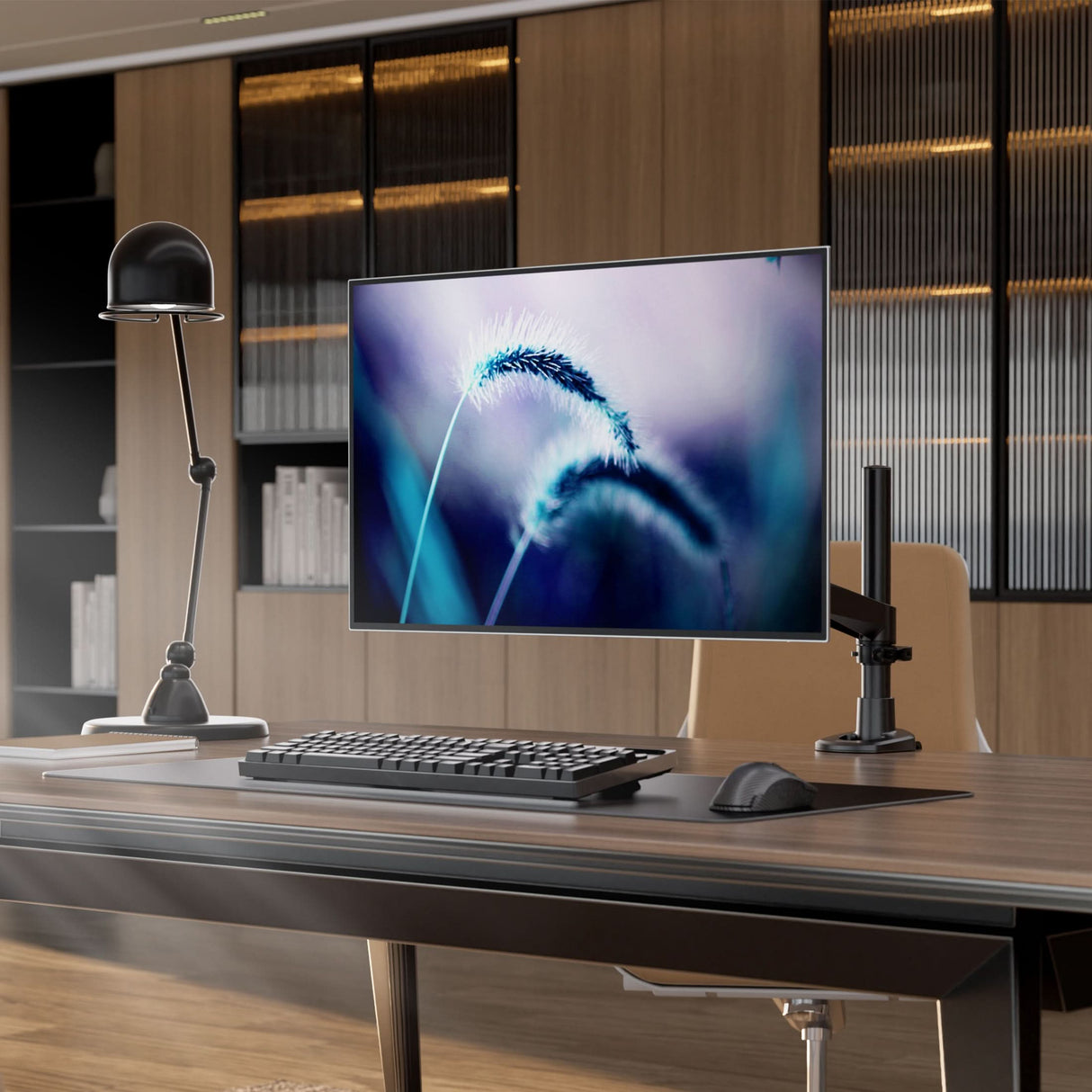 Monitor Mount - CLiX Series Full Motion Single Monitor Desk Mount - Mount-It! -