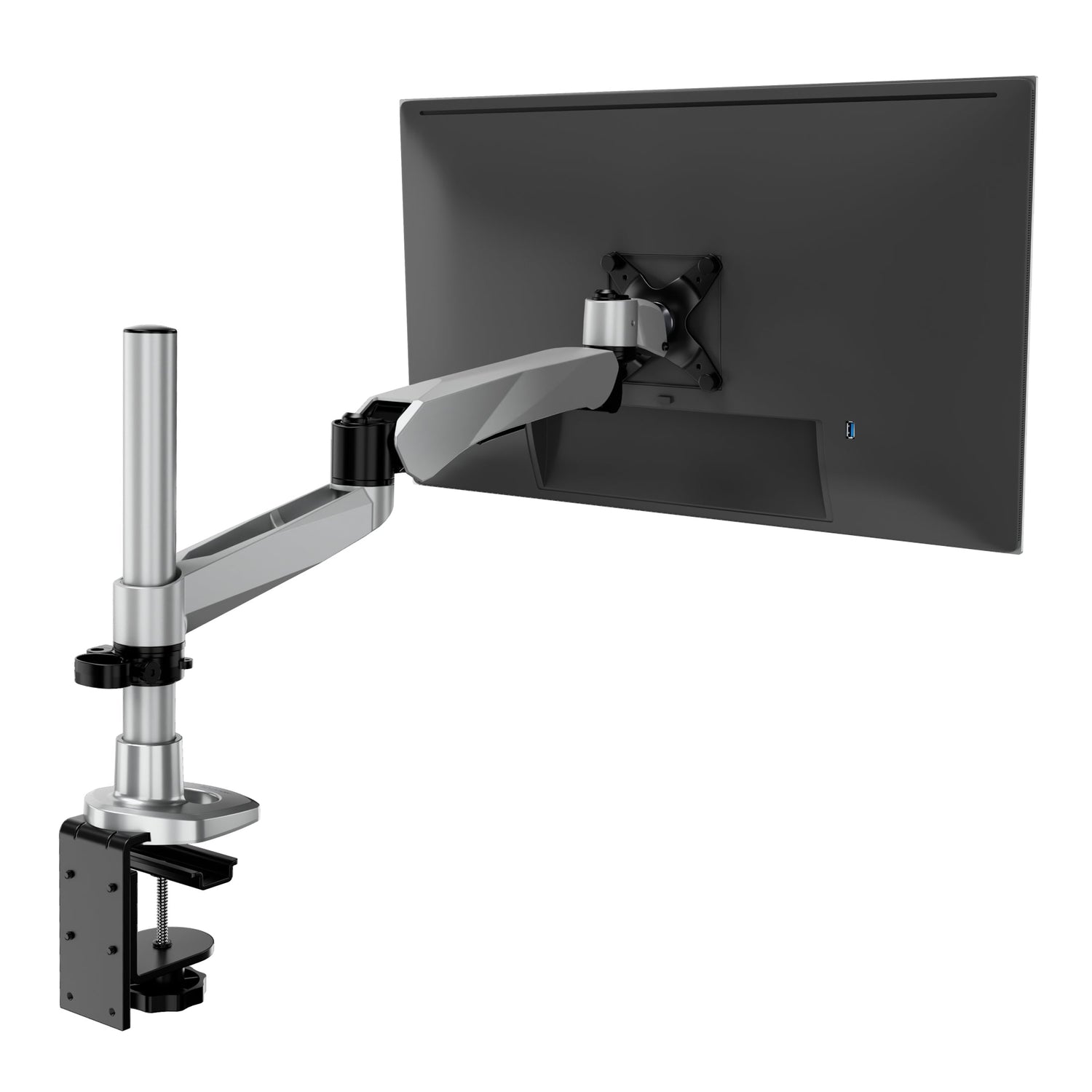 Monitor Mount - CLiX Series Full Motion Single Monitor Desk Mount with Gas Spring Arm - Mount-It! -