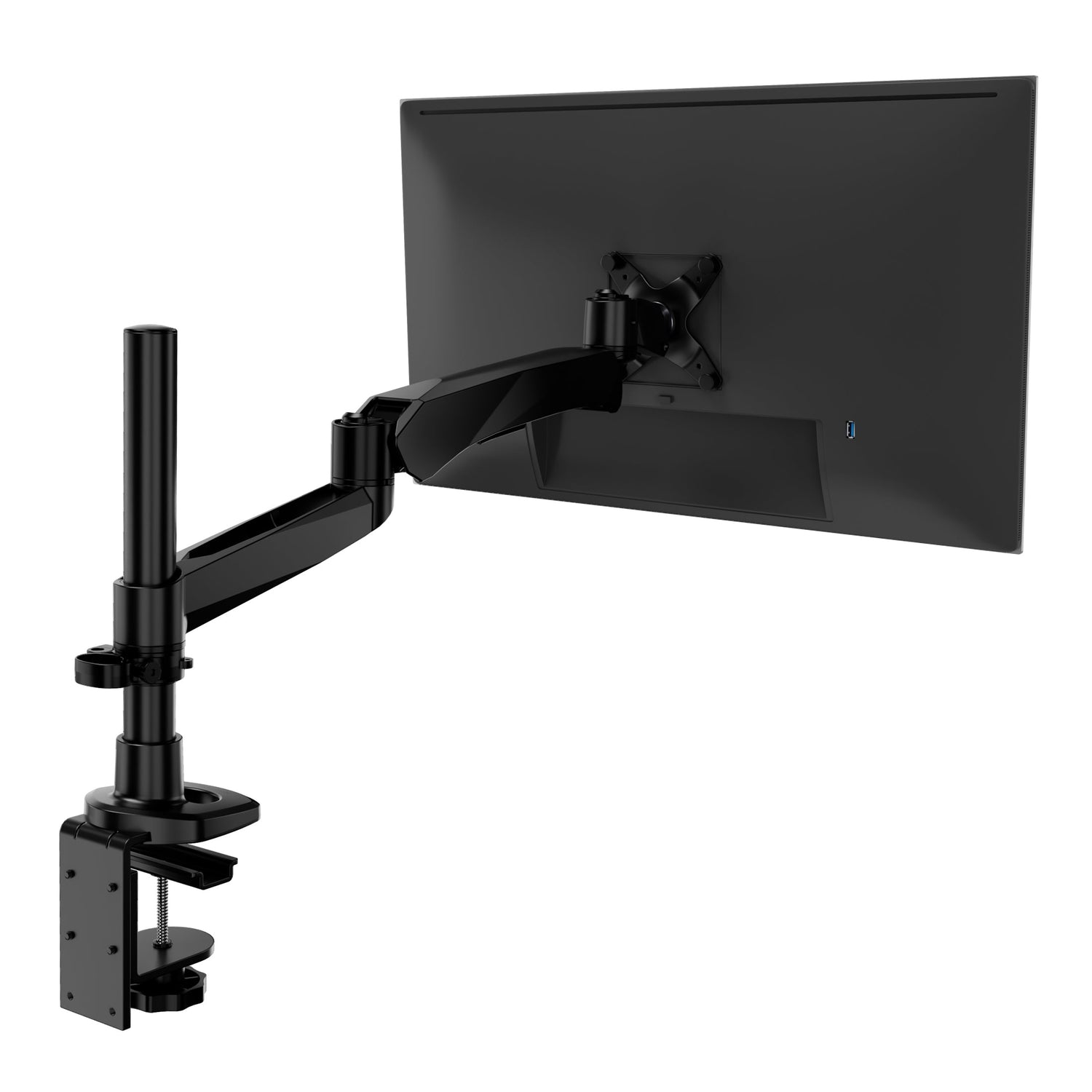 Monitor Mount - CLiX Series Full Motion Single Monitor Desk Mount with Gas Spring Arm - Mount-It! -