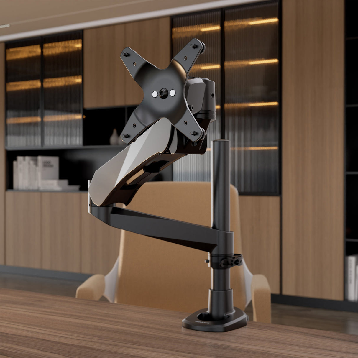 Full Motion Single Monitor Desk Mount with Gas Spring Arm Monitor Mount - CLiX Series Full Motion Single Monitor Desk Mount with Gas Spring Arm - Mount-It! -