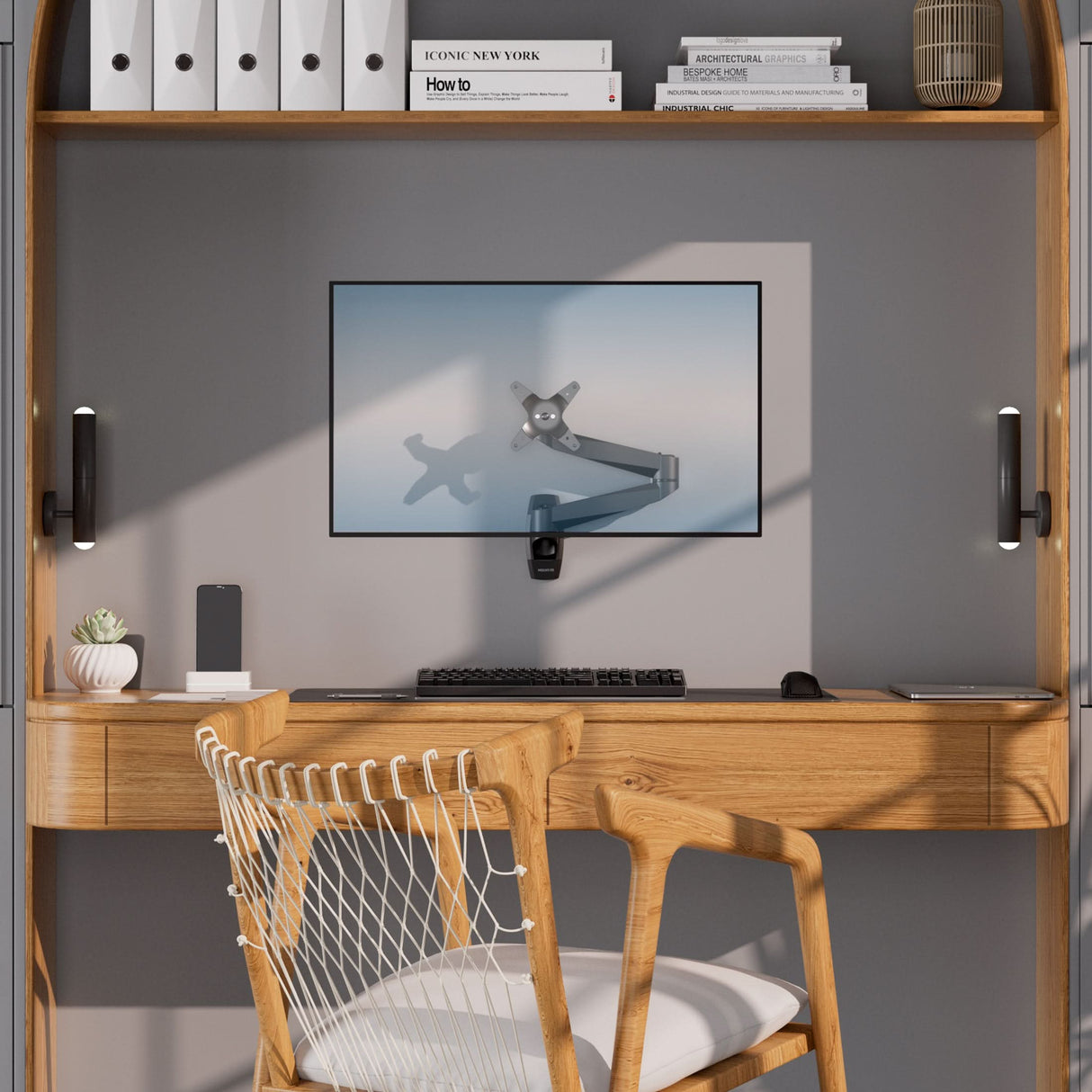 Monitor Mount - CLiX Series Full Motion Single Monitor Wall Mount - Mount-It! -