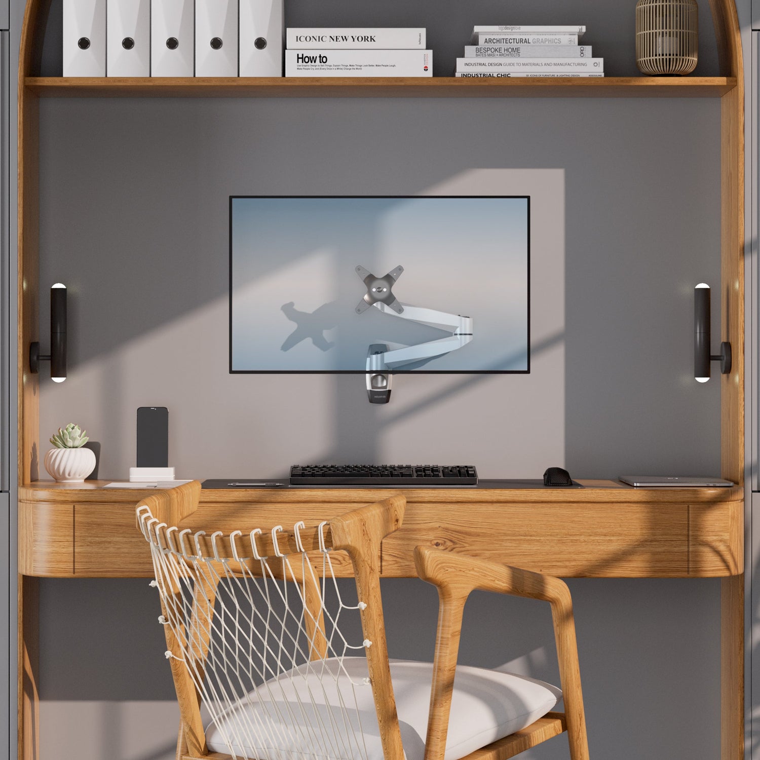 Monitor Mount - CLiX Series Full Motion Single Monitor Wall Mount - Mount-It! -