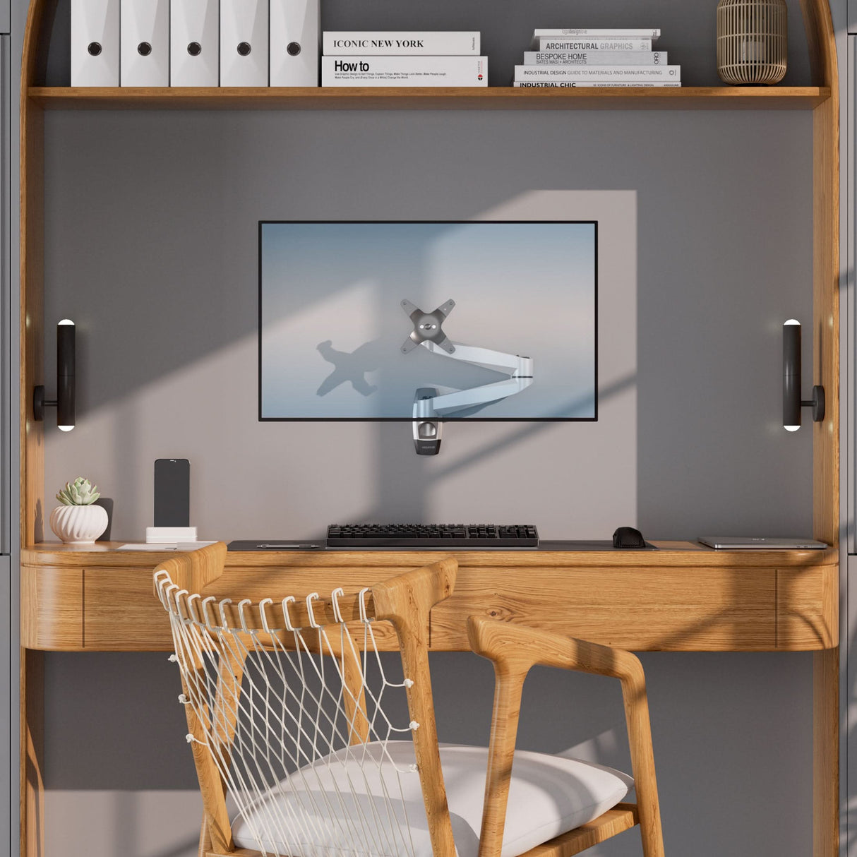 Monitor Mount - CLiX Series Full Motion Single Monitor Wall Mount - Mount-It! -