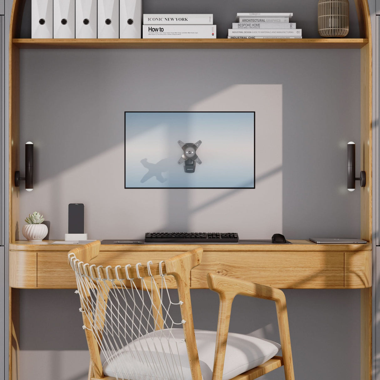 Monitor Mount - CLiX Series Single Monitor Wall Mount - Mount-It! -