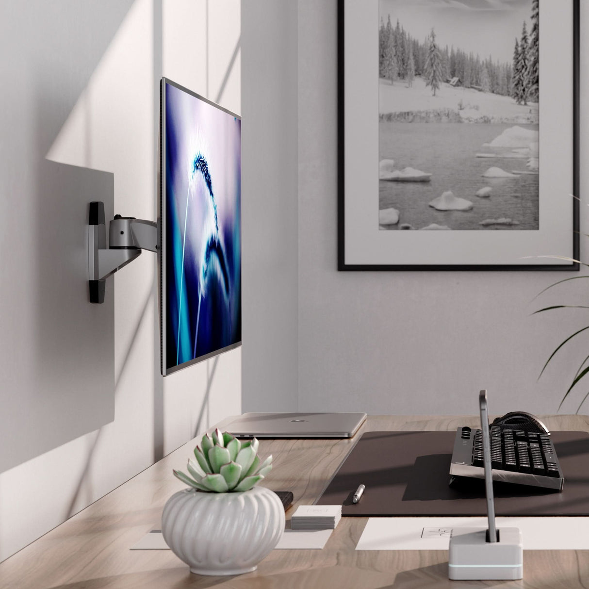 Monitor Mount - CLiX Series Single Monitor Wall Mount - Mount-It! -