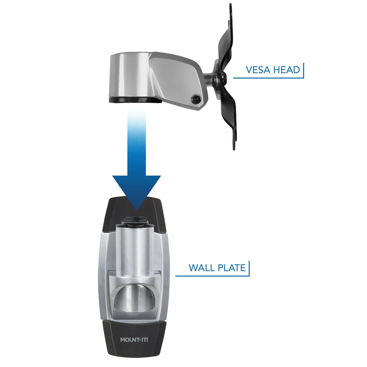 Monitor Mount - CLiX Series Single Monitor Wall Mount - Mount-It! -