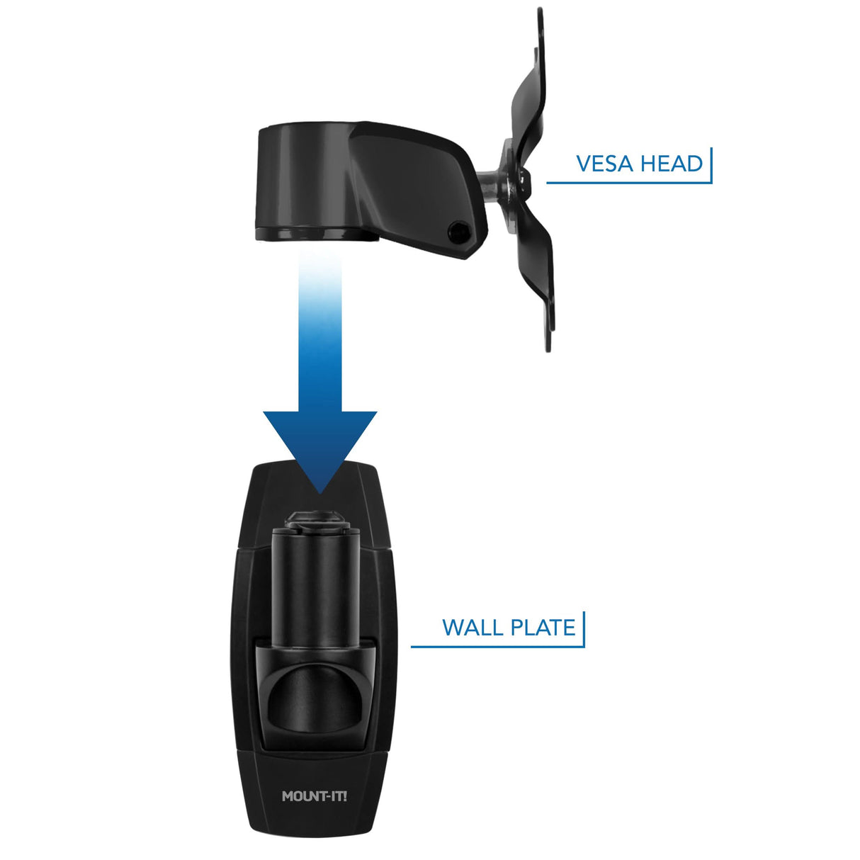 Monitor Mount - CLiX Series Single Monitor Wall Mount - Mount-It! -