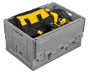 Storage Crate - Collapsible Plastic Storage Crate - Mount-It! - MI-908 Storage Crate - Collapsible Plastic Storage Crate - Mount-It! - MI-908