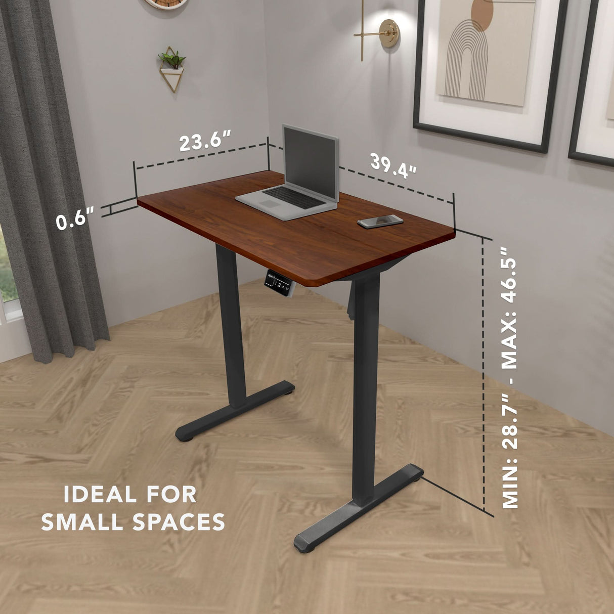 Standing Desk - Compact Electric Standing Desk with 40" Tabletop - Mount-It! -