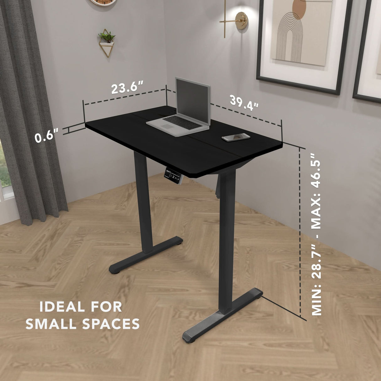 Standing Desk - Compact Electric Standing Desk with 40" Tabletop - Mount-It! -
