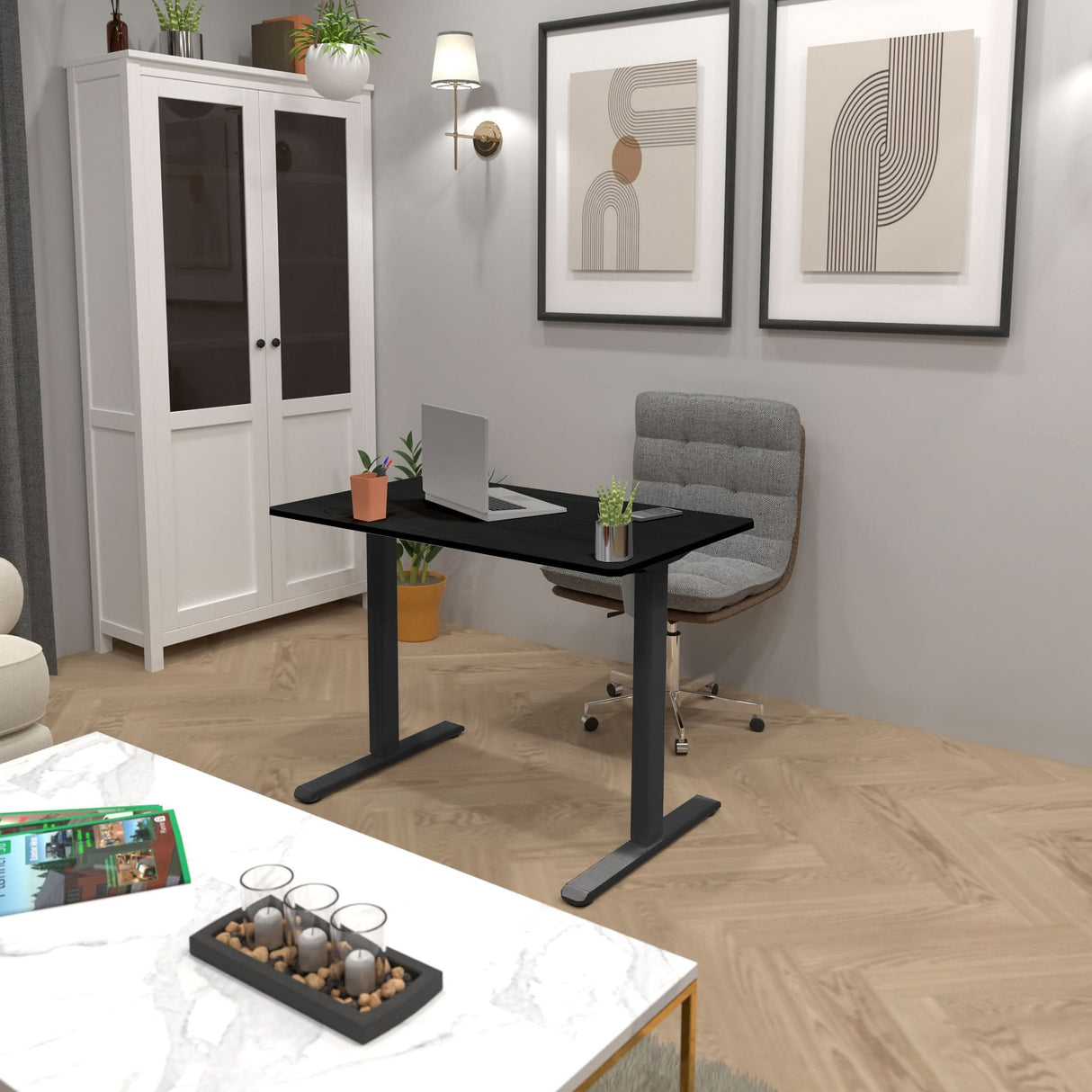 Standing Desk - Compact Electric Standing Desk with 40" Tabletop - Mount-It! -