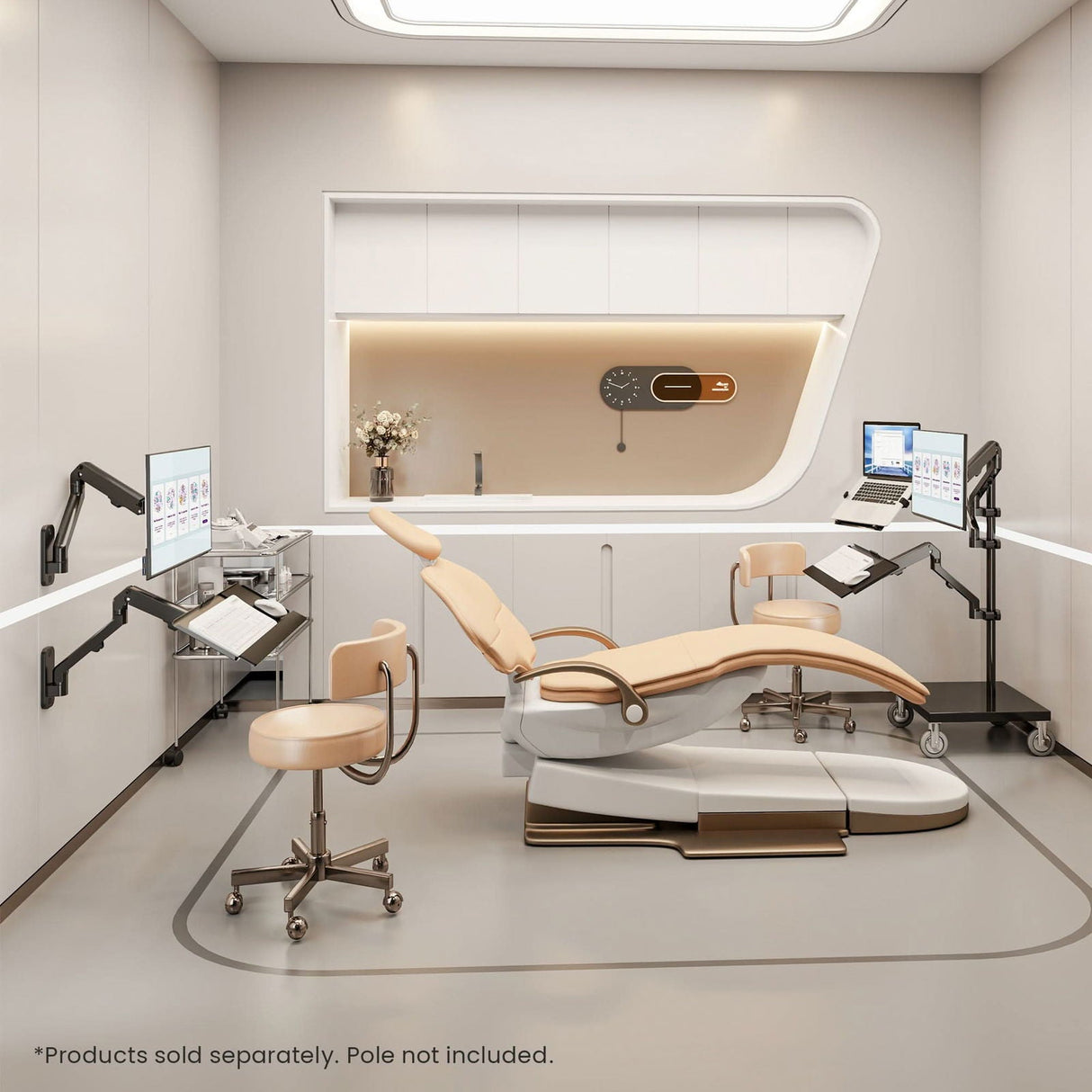 Counterbalance Laptop Arm for Wall and Pole Mounting Laptop Mount - Counterbalance Laptop Arm for Wall and Pole Mounting - Mount-It! - MI-1765LT