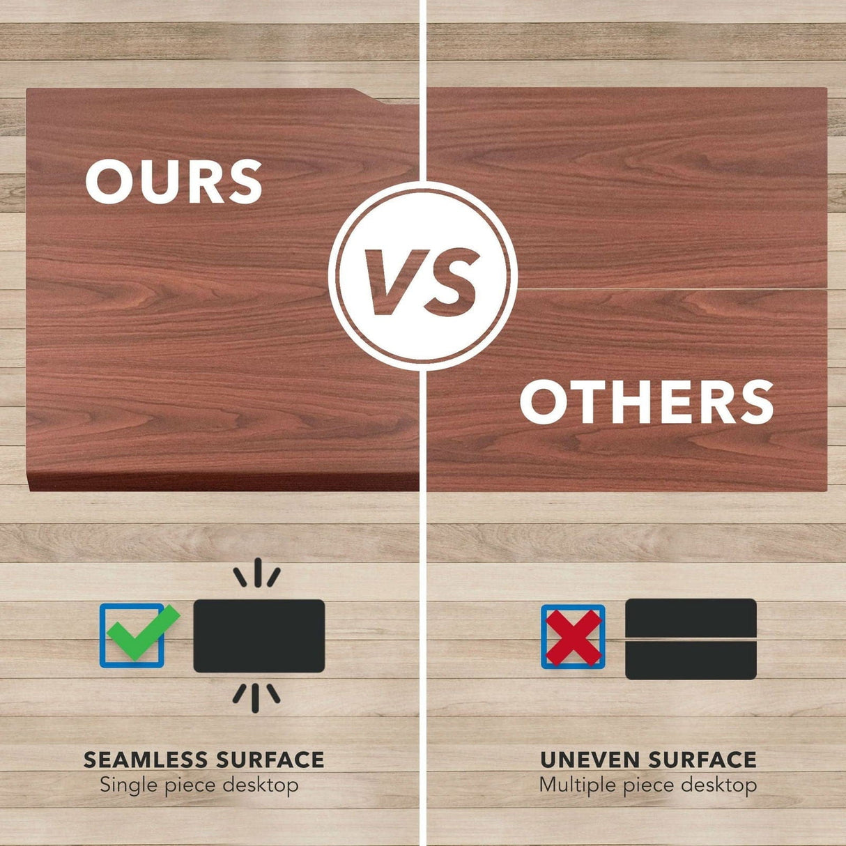 Dual Motor Electric Standing Desk with 60" Tabletop - Black Base Standing Desk - Dual Motor Electric Standing Desk with 60" Tabletop - Black Base - Mount-It! -