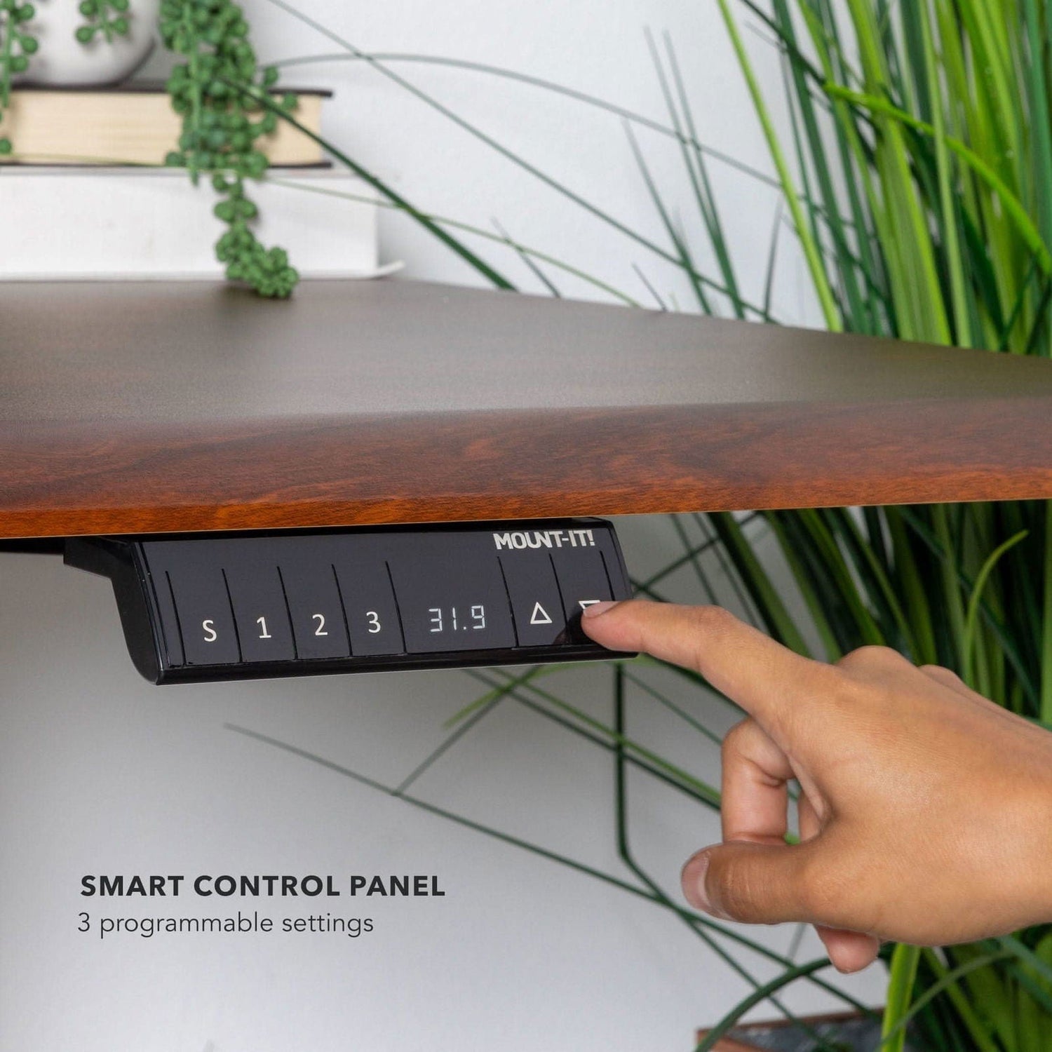 Standing Desk - Dual Motor Electric Standing Desk with 72" Tabletop - Black Base - Mount-It! -