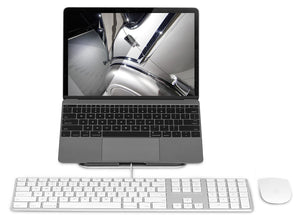 Laptop Stand - Ergonomic Tilted Laptop Riser - Mount-It! - MI-7273 Laptop Stand - Ergonomic Tilted Laptop Riser - Mount-It! - MI-7273