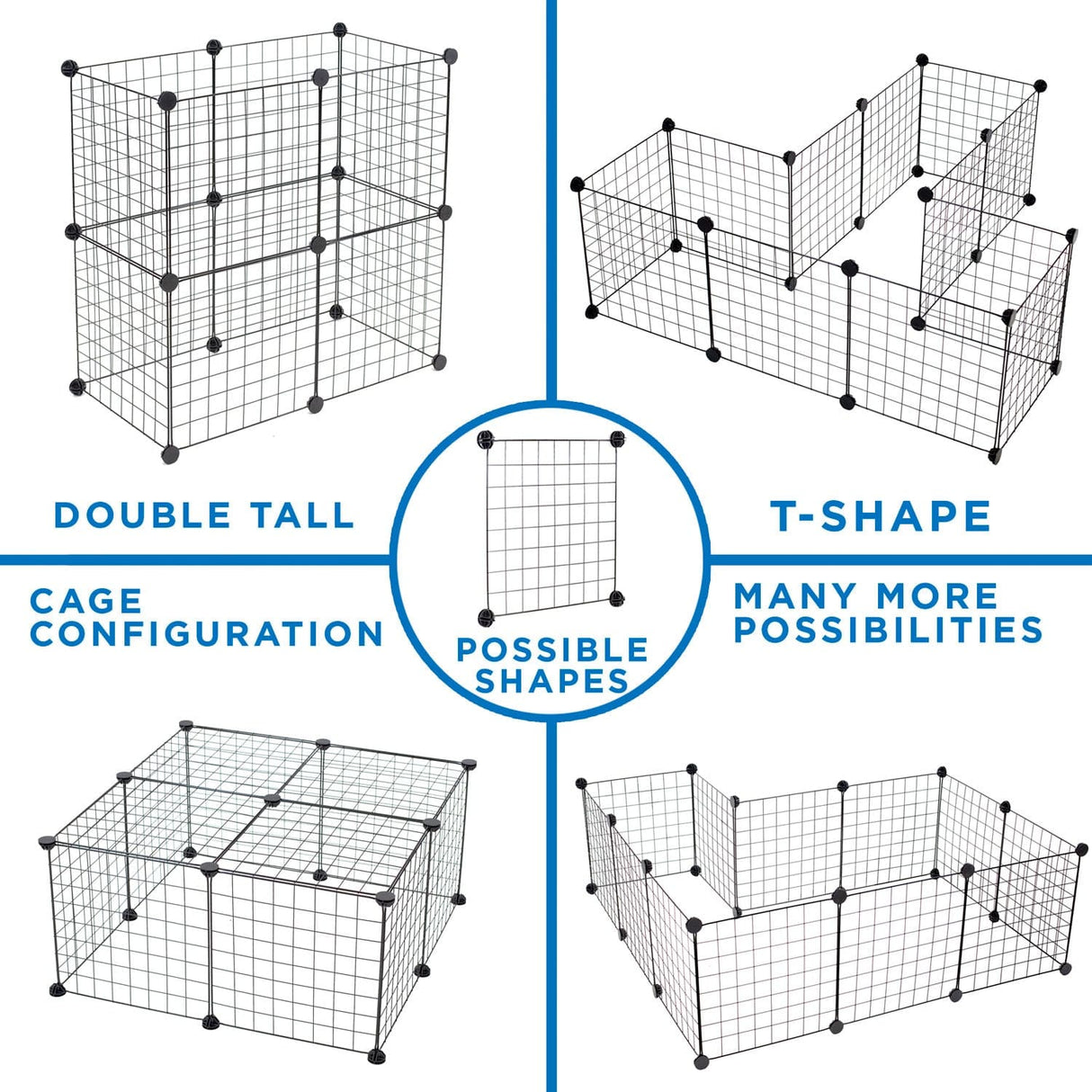 Foldable Pet Playpen for Small Animals Misc - Foldable Pet Playpen for Small Animals - Mount-It! - WI-4114