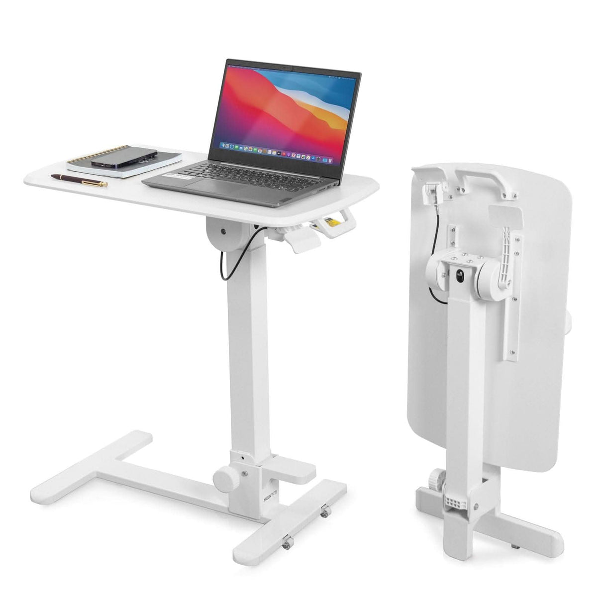 Mobile Standing Desk - Foldable Rolling Overbed Table - MI-8046