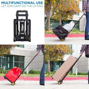 Hand Truck - Folding Luggage Cart and Dolly - Mount-It! - MI-912 Hand Truck - Folding Luggage Cart and Dolly - Mount-It! - MI-912