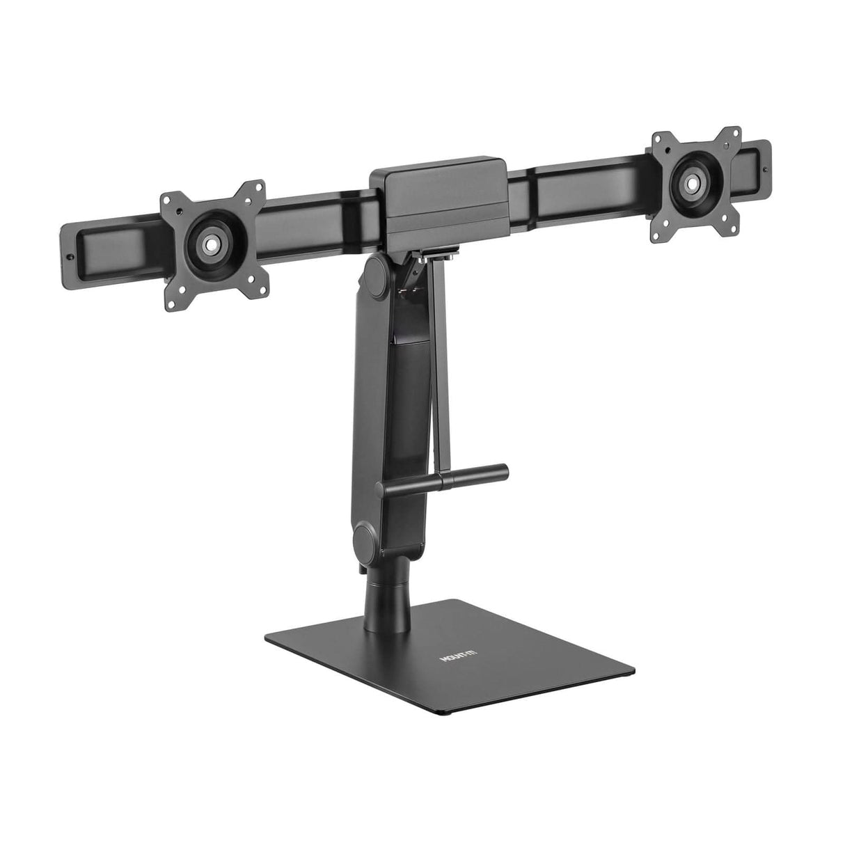 Freestanding Dual Monitor Arm With Height Adjustment Monitor Stands - Freestanding Dual Monitor Arm With Height Adjustment - Mount-It! - MI-2758