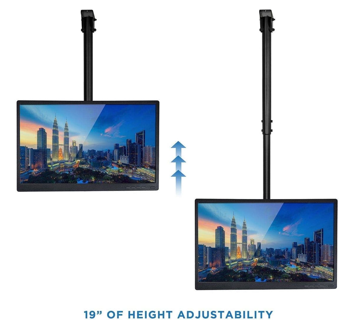 Full Motion Ceiling TV Mount with Long Extension TV Mount - Full Motion Ceiling TV Mount with Long Extension - Mount-It! -