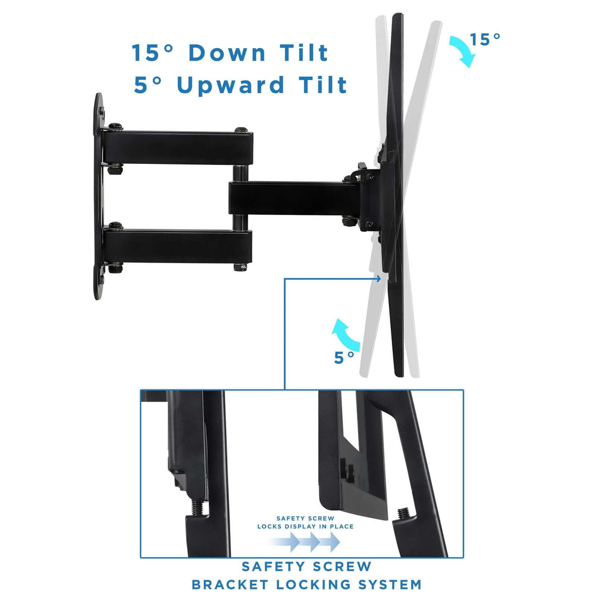 Full Motion Corner TV Wall Mount TV Mount - Full Motion Corner TV Wall Mount - Mount-It! - MI-4471