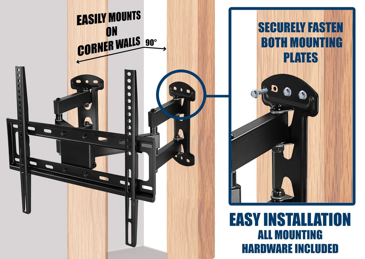 Full Motion Corner TV Wall Mount TV Mount - Full Motion Corner TV Wall Mount - Mount-It! - MI-4481
