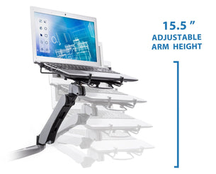 Laptop Mount - Full Motion Desk Mount for Laptops - Mount-It! - MI-75801 Laptop Mount - Full Motion Desk Mount for Laptops - Mount-It! - MI-75801