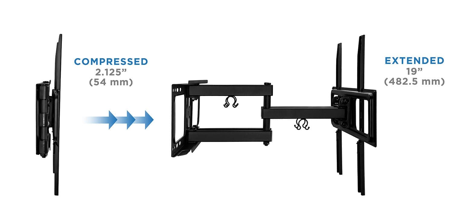 TV Mount - Full Motion Dual Arm TV Wall Mount - Mount-It! - MI-3990