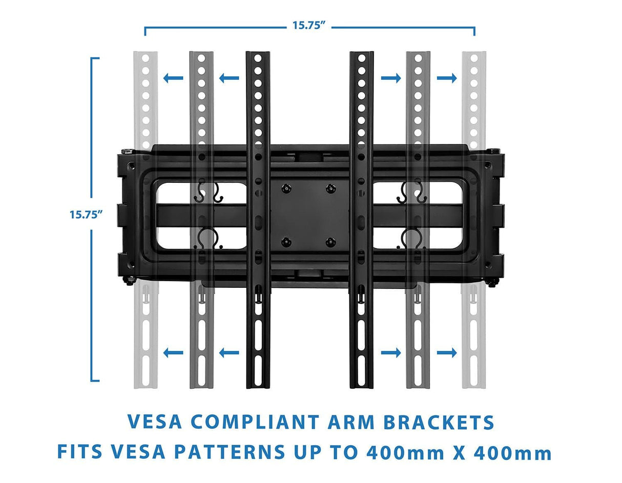 Full Motion Dual Arm TV Wall Mount TV Mount - Full Motion Dual Arm TV Wall Mount - Mount-It! - MI-3990