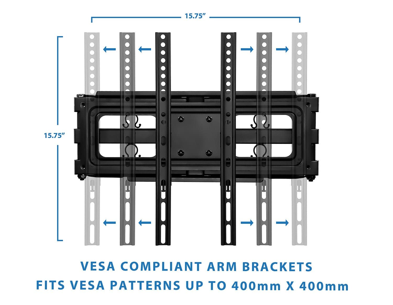 TV Mount - Full Motion Dual Arm TV Wall Mount - Mount-It! - MI-3990