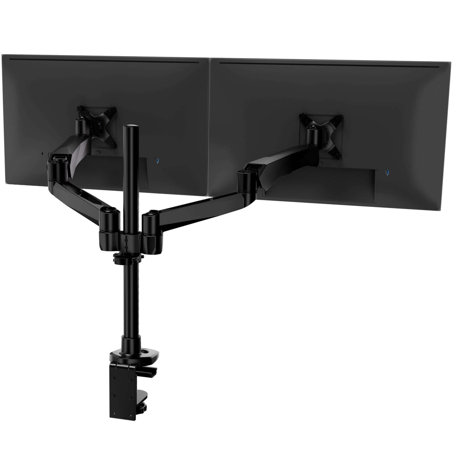 Monitor Mount - Full Motion Dual Monitor Desk Mount with Gas Spring Arms - Mount-It! -