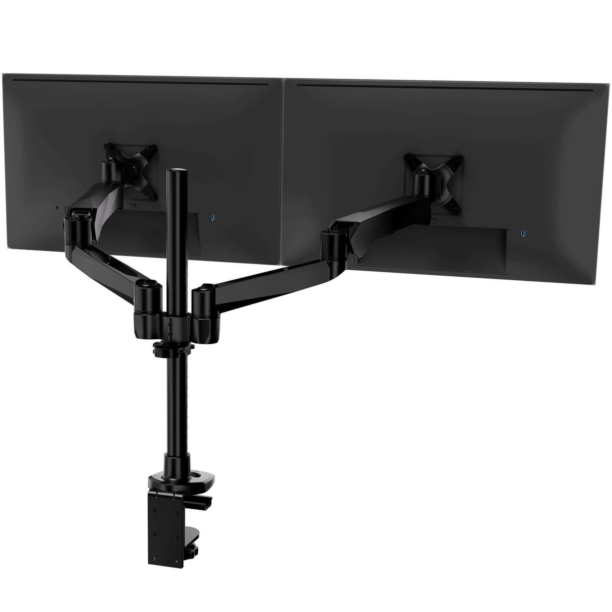 Monitor Mount - Full Motion Dual Monitor Desk Mount with Gas Spring Arms - Mount-It! -