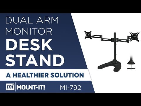 Monitor Stands - Full Motion Dual Monitor Desk Stand - Mount-It! - MI-792
