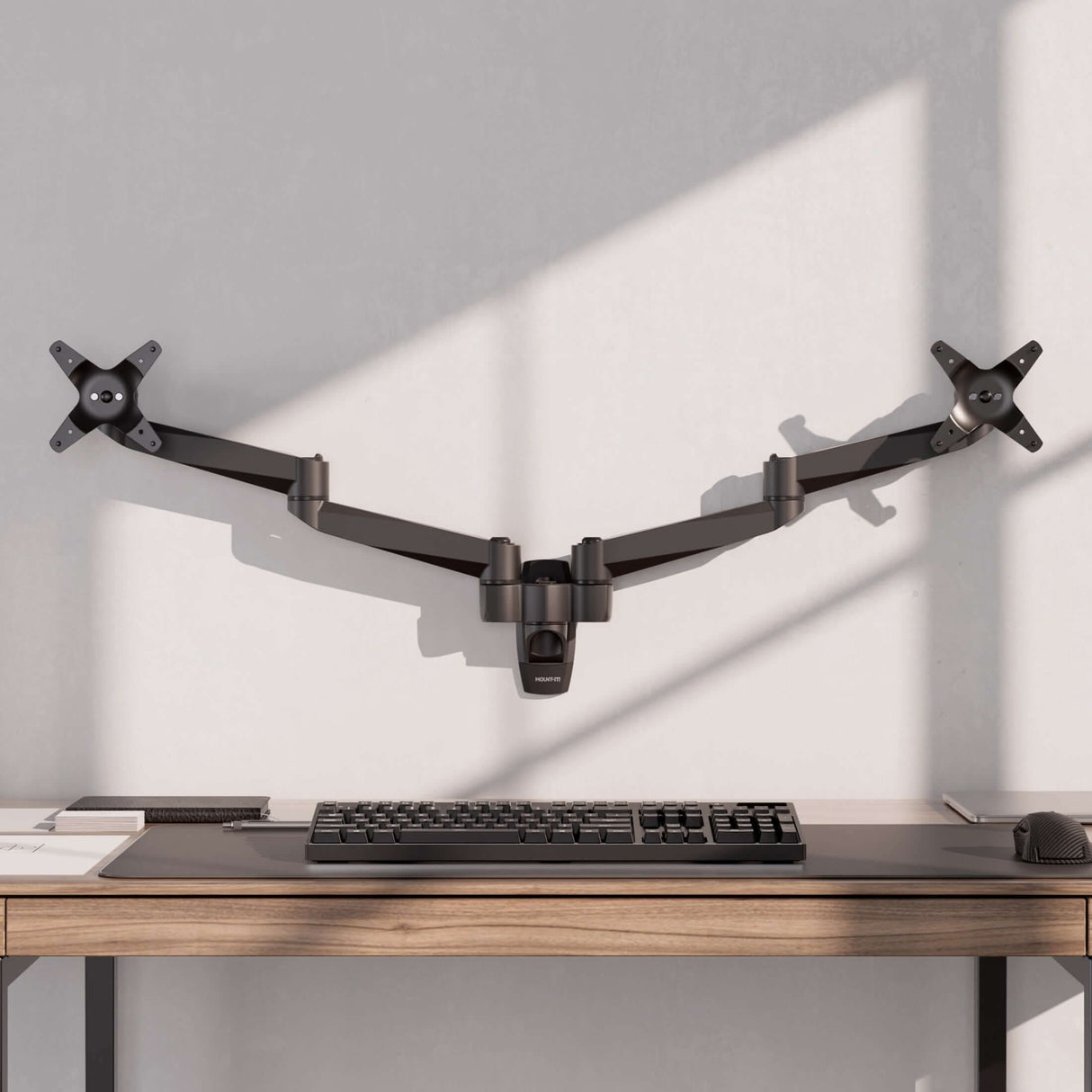 Monitor Mount - Full Motion Dual Monitor Wall Mount - Mount-It! -