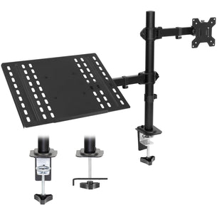 Laptop Mount - Full Motion Laptop and Monitor Desk Mount with Cooling Tray - Mount-It! - MI-7352LTMN Laptop Mount - Full Motion Laptop and Monitor Desk Mount with Cooling Tray - Mount-It! - MI-7352LTMN