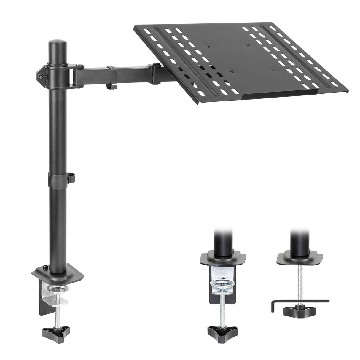 Full Motion Laptop Desk Mount with Cooling Tray Laptop Mount - Full Motion Laptop Desk Mount with Cooling Tray - Mount-It! - MI-7352LT