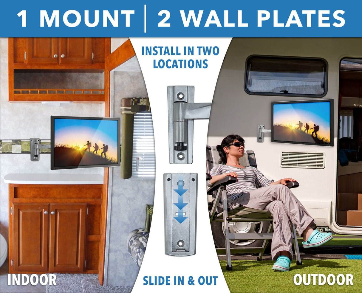 Full Motion Lockable RV and Trailer TV Mount TV Mount - Full Motion Lockable RV and Trailer TV Mount - Mount-It! - MI-429