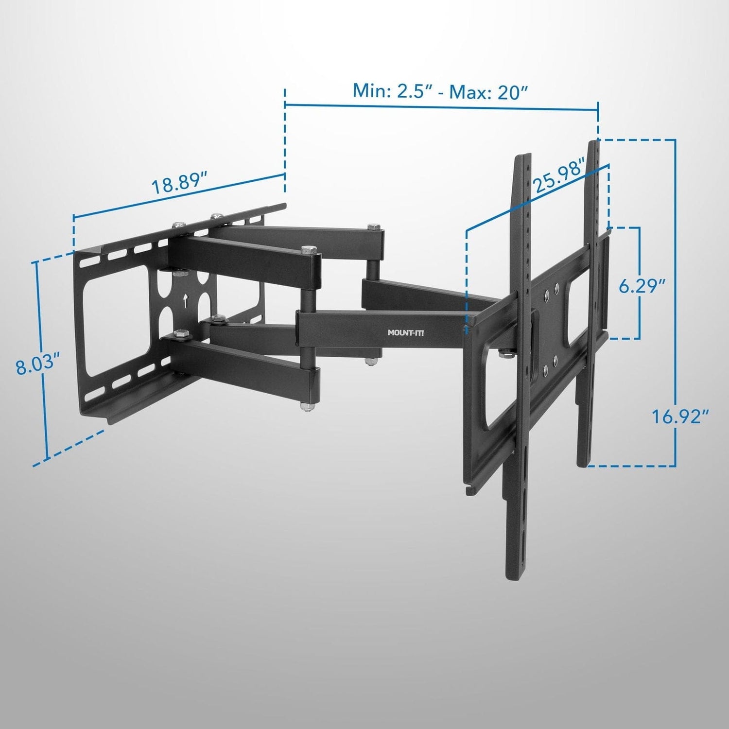 TV Mount - Full Motion Outdoor TV Wall Mount - Mount-It! - MI-396