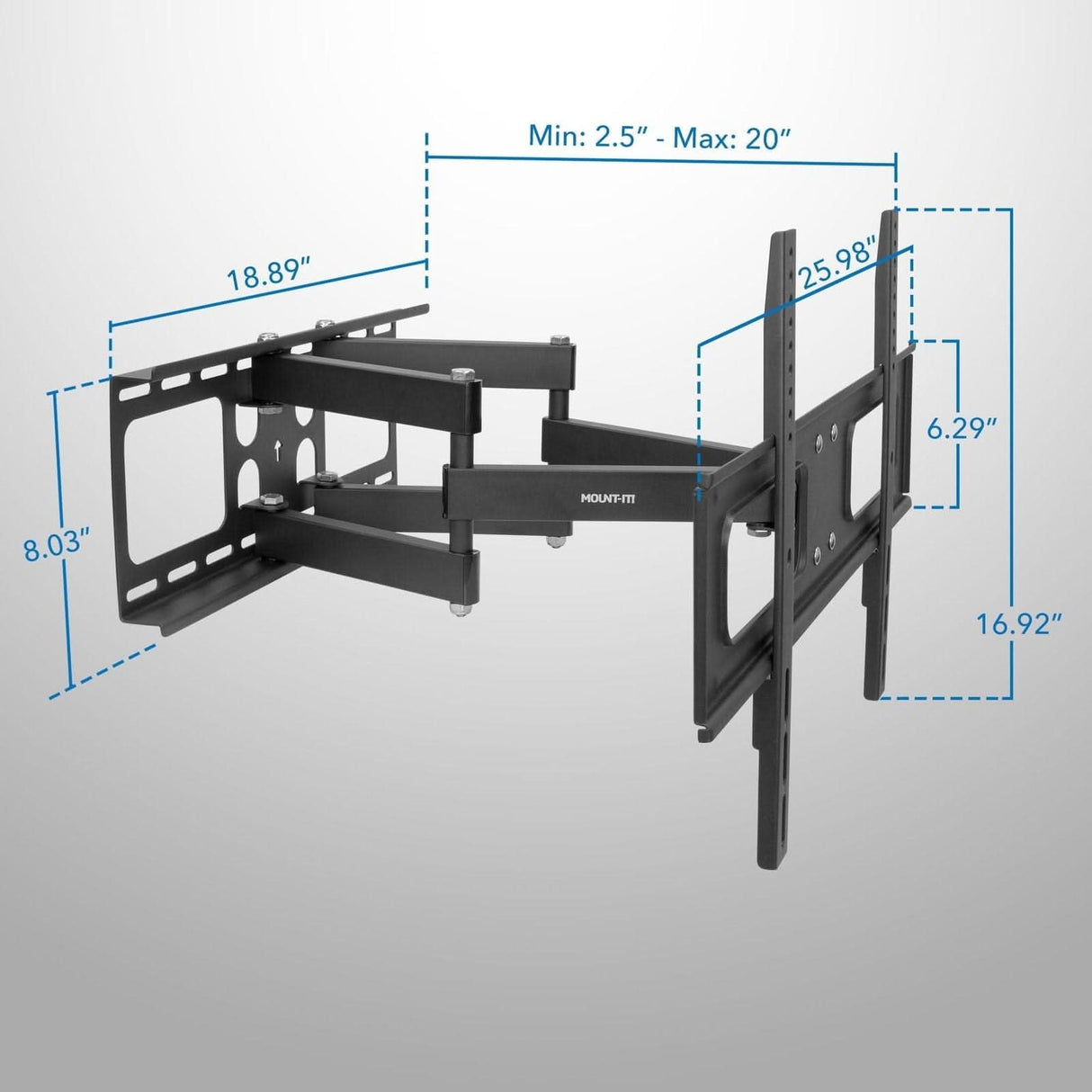TV Mount - Full Motion Outdoor TV Wall Mount - Mount-It! - MI-396