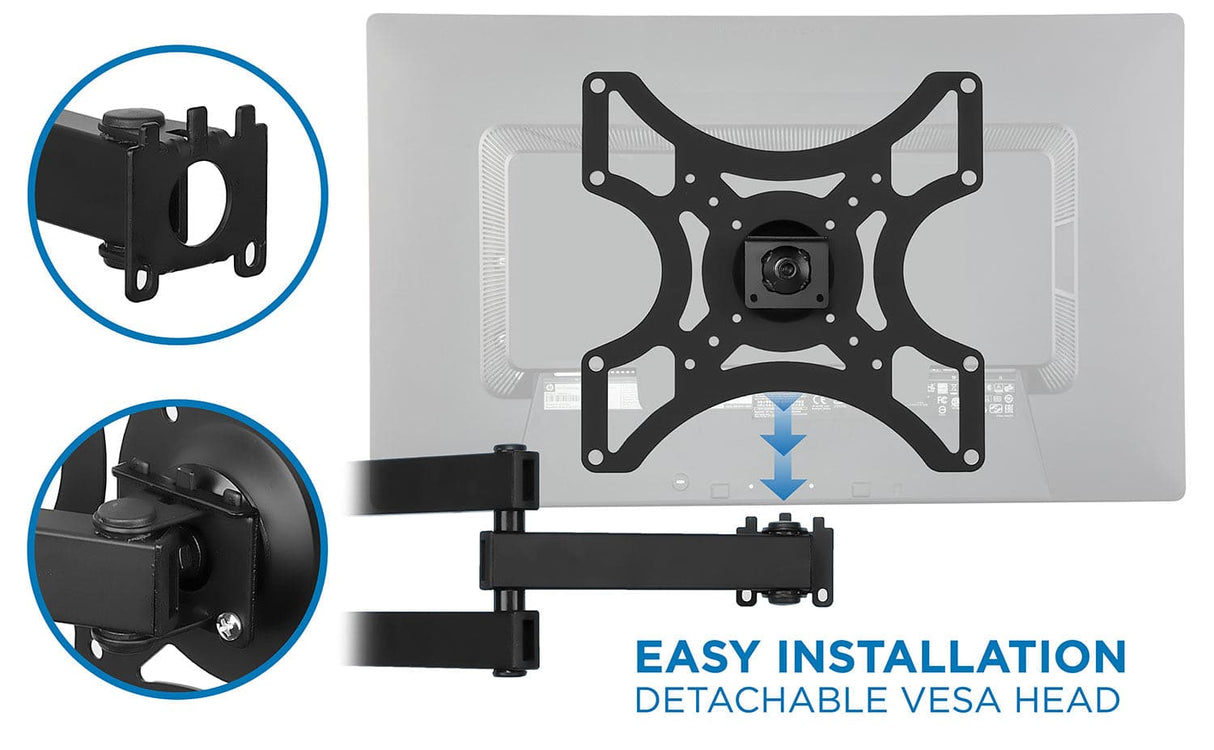 Full Motion Single Arm TV Wall Mount Marketplace - Full Motion Single Arm TV Wall Mount - Mount-It! - MI-407-1