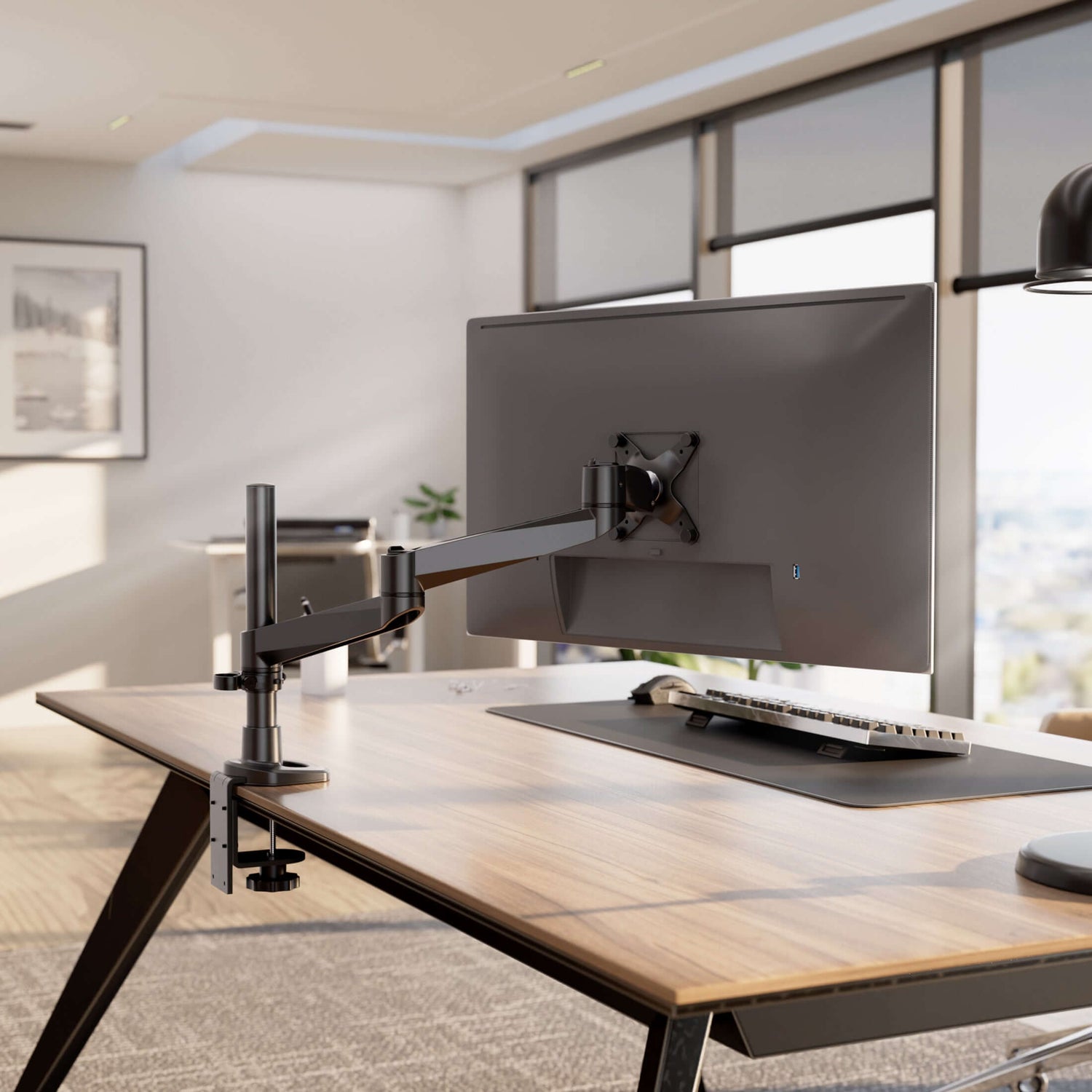 Monitor Mount - Full Motion Single Monitor Desk Mount - Mount-It! -