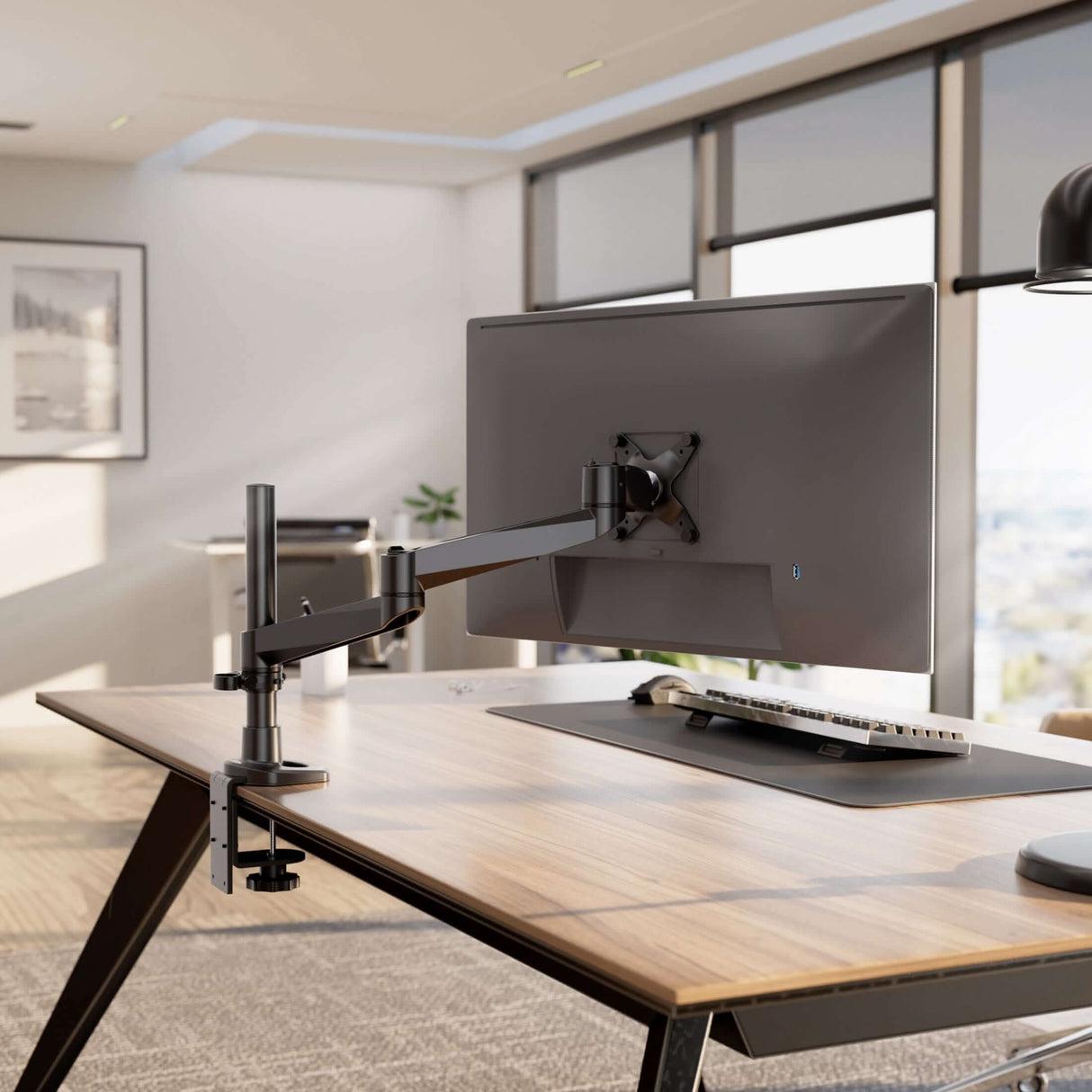 Monitor Mount - Full Motion Single Monitor Desk Mount - Mount-It! -