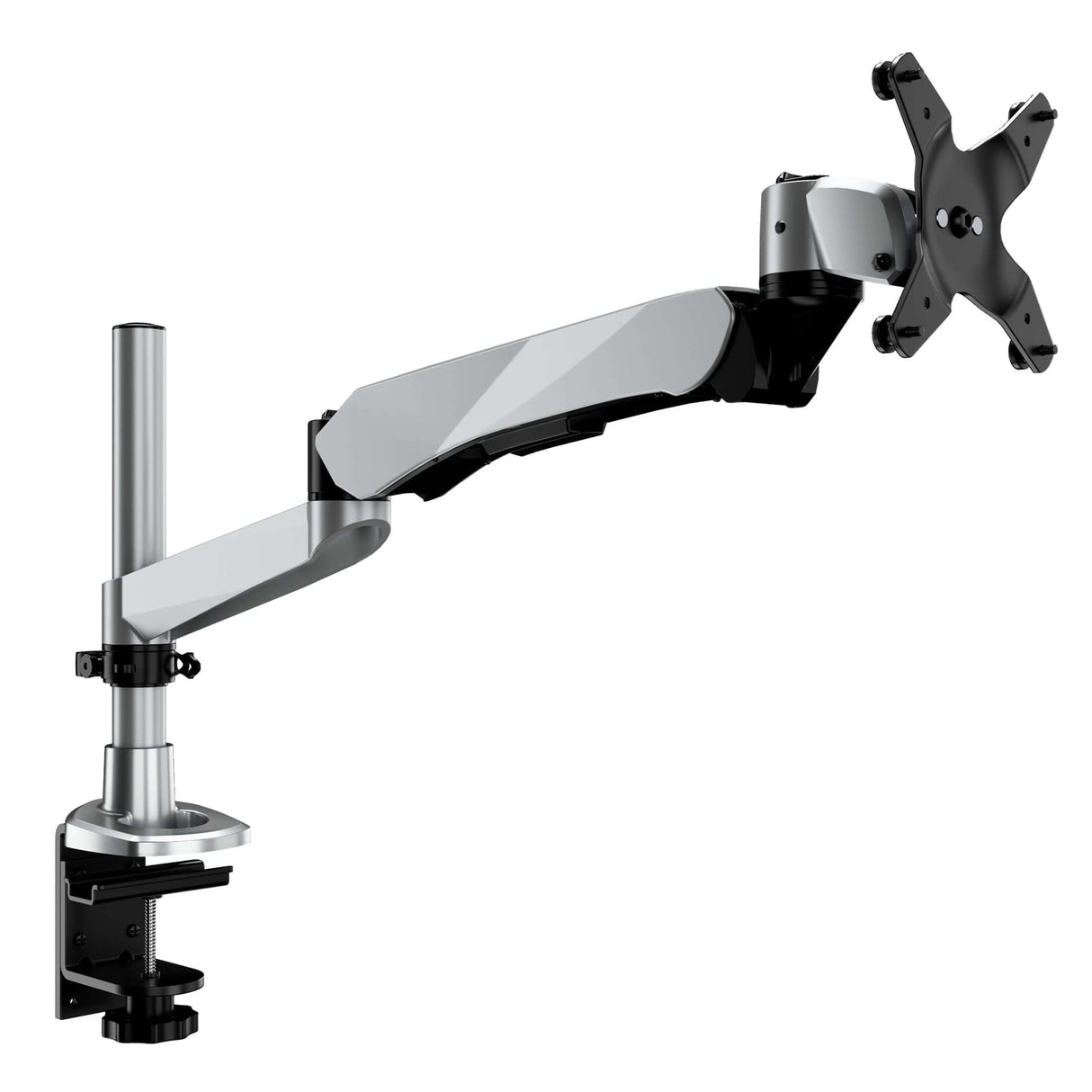 Full Motion Single Monitor Desk Mount with Gas Spring Arm Monitor Mount - Full Motion Single Monitor Desk Mount with Gas Spring Arm - Mount-It! -