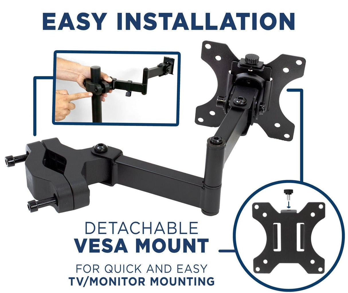 Full Motion TV and Monitor Truss/Pole Mount TV Mount - Full Motion TV and Monitor Truss/Pole Mount - Mount-It! - MI-391