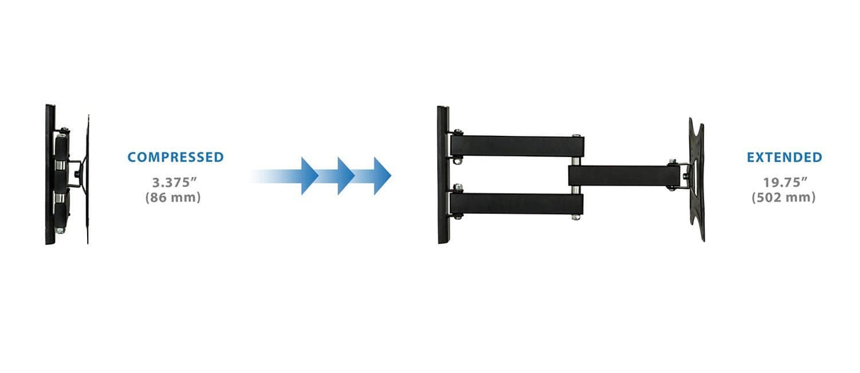 Full Motion TV Wall Mount TV Mount - Full Motion TV Wall Mount - Mount-It! - MI-2041L