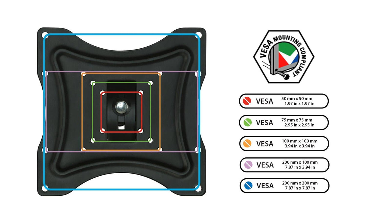 Full Motion TV Wall Mount TV Mount - Full Motion TV Wall Mount - Mount-It! - MI-2041L