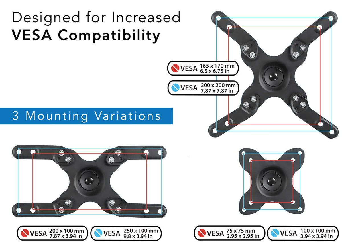 TV Mount - Full Motion TV Wall Mount - Mount-It! - MI-2042L