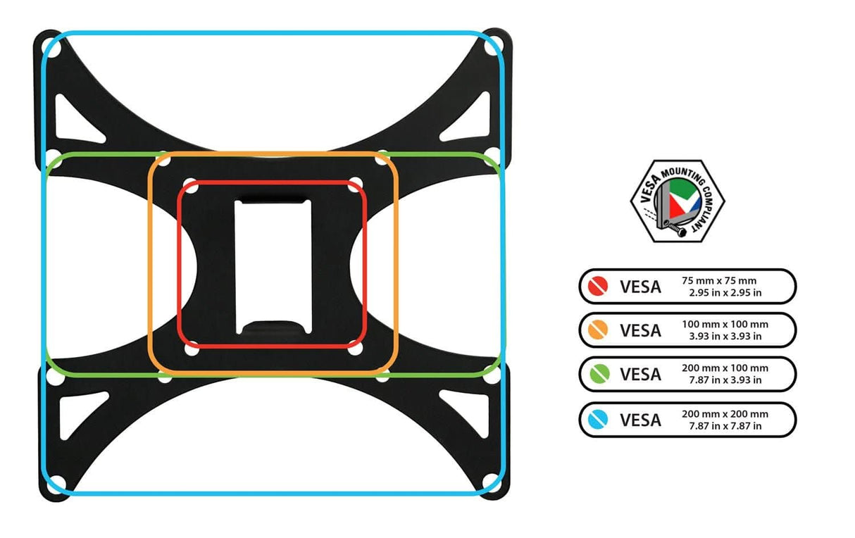 TV Mount - Full Motion TV Wall Mount w/ Extension - Mount-It! - MI-4601