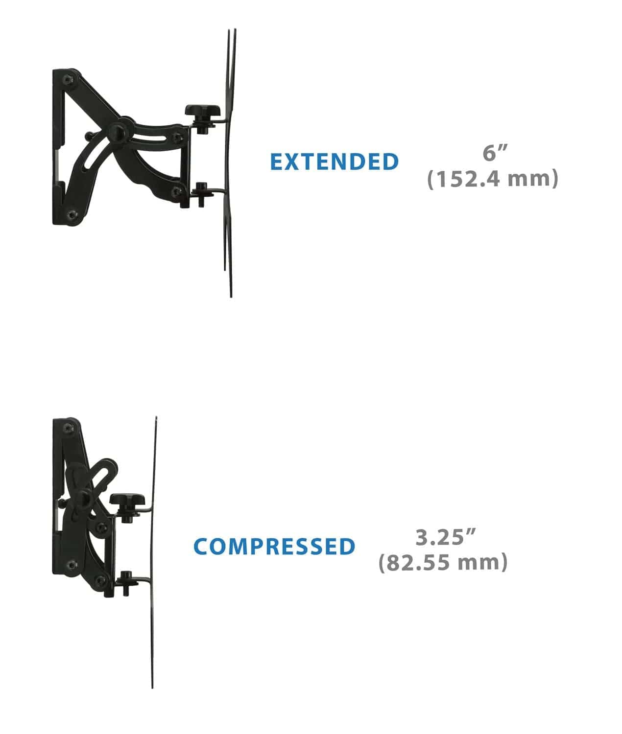 TV Mount - Full Motion TV Wall Mount w/ Extension - Mount-It! - MI-4601